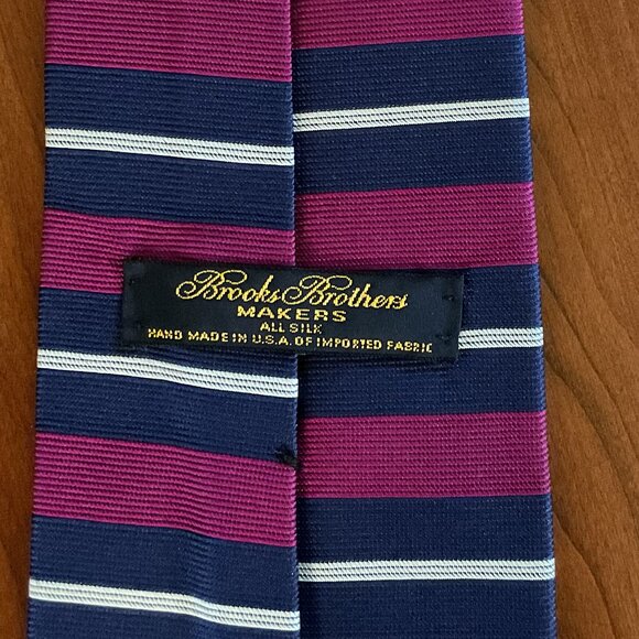 VTG Brooks Brothers Silk Horizontal Stripe Tie Collection - Picture 2 of 5